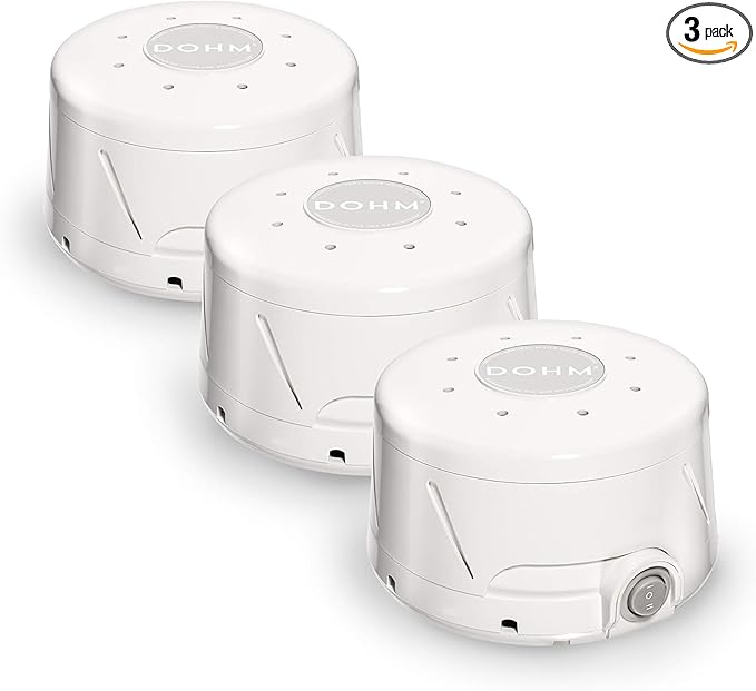 Yogasleep Dohm Classic (3 Pack) The Original White Noise Sound Machine, Soothing Natural Sounds from a Real Fan, Sleep Therapy for Adults & Baby, Noise Cancelling for Office Privacy & Meditation