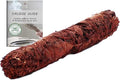 Floral Sage House Blessing - 9 Inch Dragon's Blood Smudge Stick with Starter Guide | Cleansing House & Negative Energy