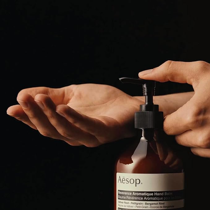 Aesop Reverence Aromatique Hand Balm | Rich, Skin-Softening Balm For Sustained Hydration with Emollient Ingredients | Vegan and Cruelty-Free | 16.9 oz (Pack of 2)