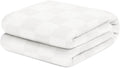 Avalon Bedding 100% Cotton Blanket Twin Size Thermal Blanket (72"x90") - Perfect Cotton Blankets Twin Size for Layering Bed in Any Season - Cotton Blankets for Bed (White)