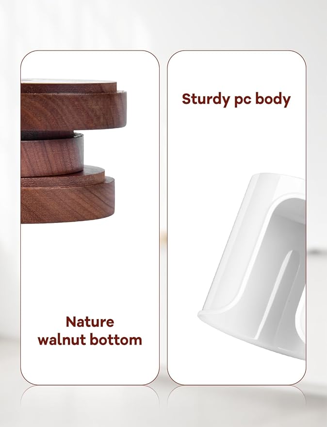 Premium Bathroom Cup Dispenser Countertop - Paper Cup Holder for 5 6 oz Bathroom Cups, Bathroom Storage Organization - PC/Walnut, Black, Pack of 1