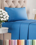 Twin Size 3 Piece Sheet Set - Comfy Breathable & Cooling Bed Sheets Set - Hotel Luxury Bedding for Women, Men, Kids, Teens, Boys & Girls - Deep Pockets, Soft and Wrinkle Free - Oeko-Tex - Royal Blue