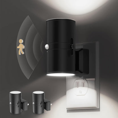 L LOHAS LED Motion Sensor Night Light, [2 Pack] Bright Nightlight, 5000K Daylight White, Motion Activated Night Light, Dimmable 0-100LM, Motion Sensor Light Indoor Plug in for Kids, Bedroom, Bathroom