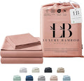 Luxury Bamboo Market | King Size Bed Sheet Set | 100% Viscose Made from Bamboo | Organically Grown | Ultra Soft | Cooling Sheets for Hot Sleepers | 17" Deep Pocket [Rose Quartz]