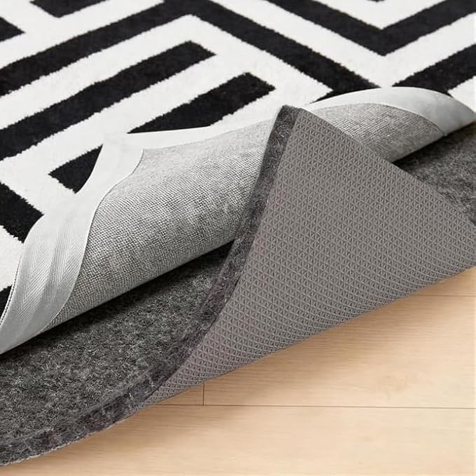 GORILLA GRIP Felt and Natural Rubber Stay in Place Slip Resistant Rug Pad, 1/4in Thick, 9x12 FT Protective Padding Under Area Rugs, Cushioned Gripper Pads, Carpet Runners, Hardwood Floors Protection