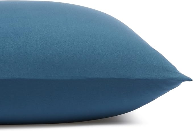 Amazon Basics Lightweight Super Soft Easy Care, Ultra Comfortable Microfiber 4-Piece Bed Sheet Set with 14-Inch Deep Pockets, Queen, Dark Teal, Solid