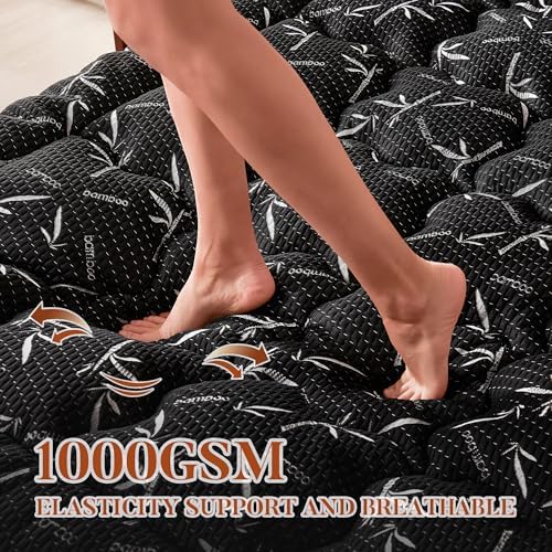 PRIMESOFT Full Size Mattress Topper, Thick Pillow Top Mattress Pad，Up to 23 - Image 5