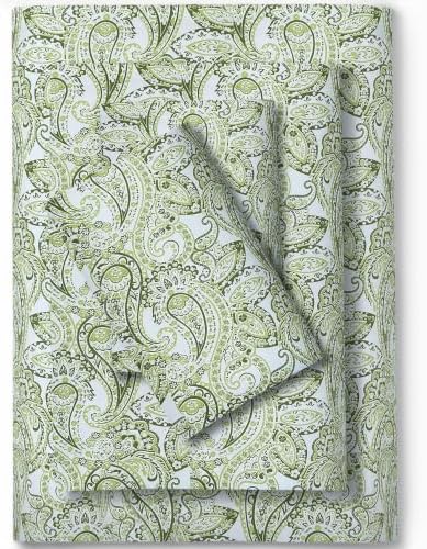 Feather & Stitch 100% Cotton Sateen 500 TC King Size Bed Sheet Set by FEATHERSTITCHNEWYORK