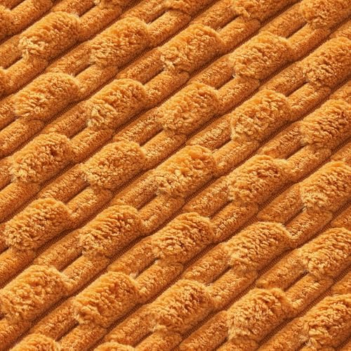 MIULEE Decorative Throw Pillow Covers 18x18 Fall Burnt Textured Corduroy - Image 3