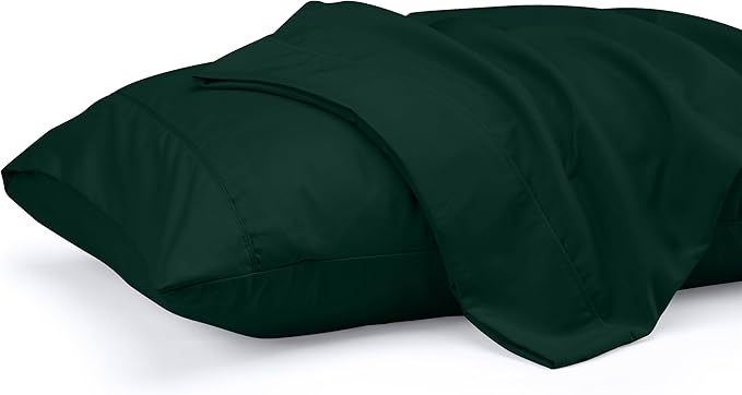 Pillow Covers by Utopia Bedding - King Size 2-Pack – Soft Brushed Microfiber – Perfect for Hospitals, Hotels, Guest Rooms – Oeko-TEX Certified, 20x40 Inches (Emerald)