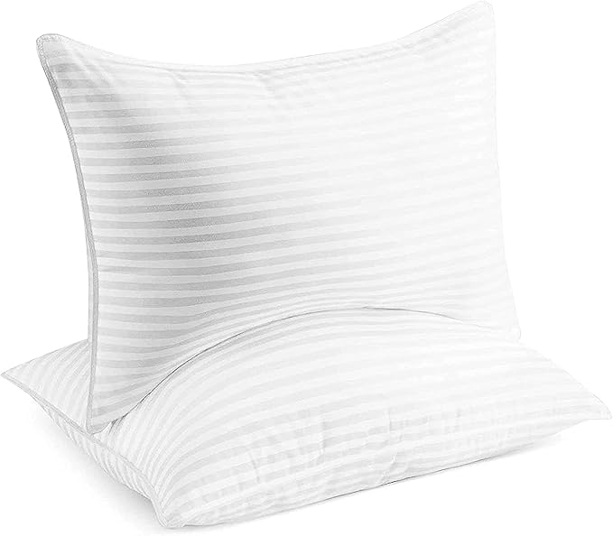 Beckham Hotel Collection Bed Pillows Standard/Queen Size Set of 2 - Original Soft Down Alternative Pillow for Sleeping - Soft Support for Back, Stomach or Side Sleepers