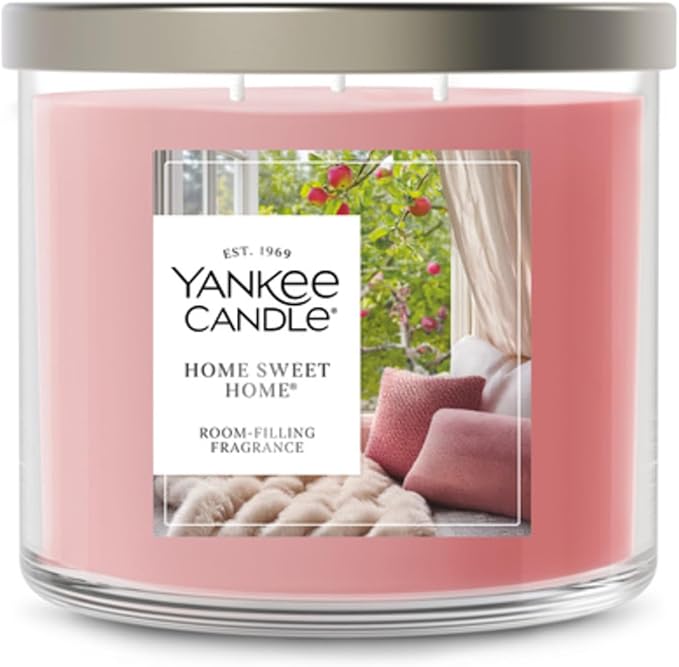 Yankee Candle Home Sweet Home, Fall Scented Candle, 14.5oz 3-Wick Candle Jar with up to 40 Hours Burn Time, Giftable, Holidays