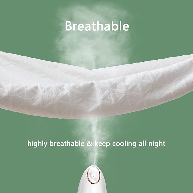 Premium Waterproof Mattress Protector King Size, Breathable Bed Cover 3D Air Fabric Cooling Mattress Pad Cover Smooth Soft Noiseless Washable, 8''-21'' Deep Pocket (White)