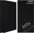 BUBOS 2 PCS Fabric Acoustic Panels,47.2''x23.7'' Decorative Sound Dampening Panels, Art Large Acoustic Wall Panels for Studios, Office, Home Theater,Max CavityPro Balck