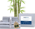 Therapedic 1000TC California King 6-Piece Sheet Set - 100% Organic Rayon Derived from Bamboo Blend with Cooling Fiber,Ideal for Hot Sleepers - 16" Deep Pocket Fitted Sheet,Bonus Pillowcases-Light Blue