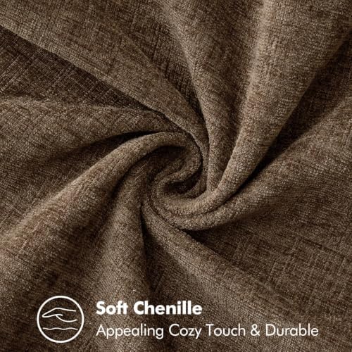 MIULEE Decorative Couch Throw Pillow Covers 20x20 Inch Brown 2 Pack - Image 3