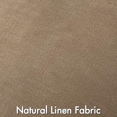 MIULEE Khaki Boho Linen Decorative Pillow Covers 18x18 Inch Pack of 4 - Image 2