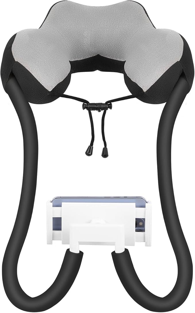 MoKo Neck Phone Holder, Lazy Gooseneck Phone Pillow Holder Bracket, 360° Rotate Phone Tablet Stand for 4"-11" Device, fits iPhone 16/Pro/Pro Max/Plus, iPhone 15/Pro/Pro Max/Plus, iPhone 14/Pro/Pro Max
