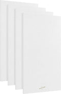 Acoustic Panels, 4 Pack ROOM KIT, Large, 46" x 23", Pure White