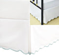HIG King Bed Skirt - Easy Fit Scallop Edge Pleated Bedskirts with Spilt Coner, 12 Inch Drop Anti-Slip Dust Ruffle, Thick Fabric for Enhanced Privacy, Pre-Washed for Long-Lasting Use, Machine Washable