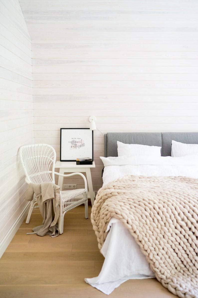 Knitted Throw Blanket for Sofa,Handmade Knit Chunky Blanket Throw Sofa Throw for Gift Sofa Bed,Chunky Knit Blanket(Camel 40 inch x60 inch ),100x150 cm