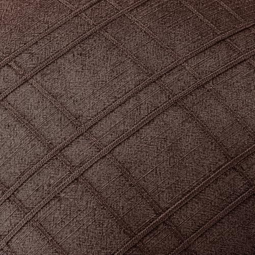 MIULEE Linen Plaid Pillow Covers Fall Decorative Euro 24x24 Dark Brown - Image 2