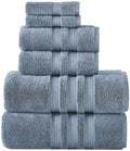 Member Mark 100% Cotton Hotel Premier Collection Luxury Bath Towel Bundle (Assorted Colors) (Denim, Bundle)