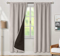 BGment Blackout Curtains for Bedroom 72 Inch Long, Thermal Insulated Full Room Darkening Bedroom Curtains, Heavy Sun Blocking Soundproof Window Curtains with Rod Pocket, 2 Panels, 52 Wide, Cashmere