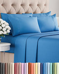 Queen 6 Piece Sheet Set - Cooling, Comfy & Breathable - Hotel Luxury Bedding, Includes Fitted Sheet for Women, Men, Kids & Teens - 1 Flat, 1 Fitted Sheet, 4 Pillowcases with Deep Pockets - Royal Blue