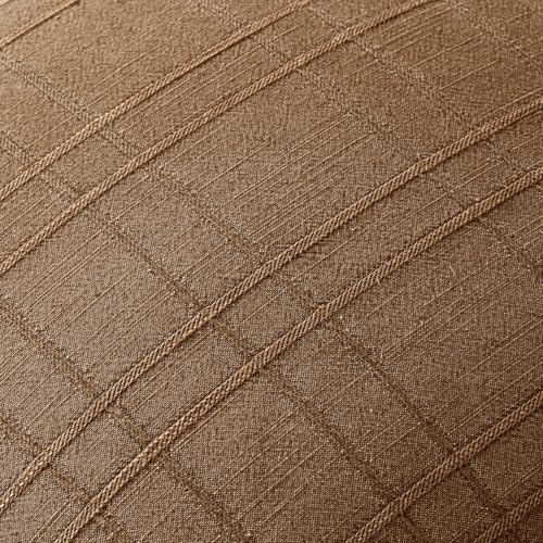 MIULEE Linen Plaid Pillow Covers Fall Decorative 20x20 Camel Brown - Image 2