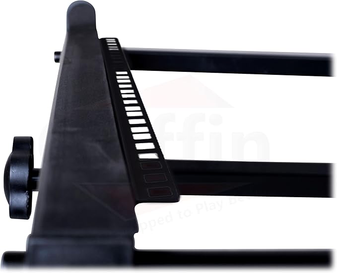 GRIFFIN 19U Rack Mount Rolling Stand (StudioZ PROSteel Series) & Adjustable Mixer Platform Rails – Cart Holder for Audio Music Recording Cabinet – Stage Equipment DJ Gear Storage Case for Amplifier