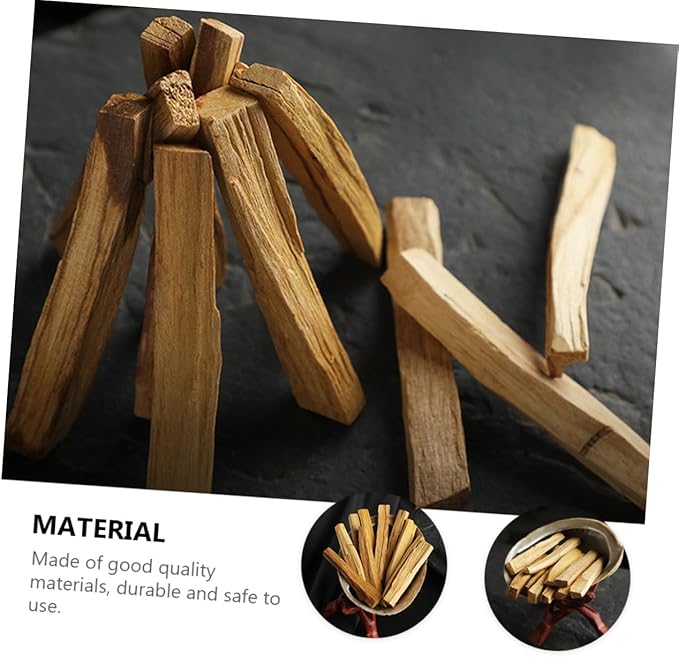 2Pcs Santo Wood Incense Sticks for Meditation and Smudging Natural Sacred Brazilian Smudge Sticks for Home Yoga Office and Ceremony Fragrance to Sleep and Negative Energy