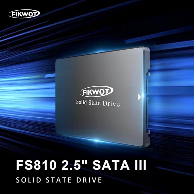 FS810 4TB SSD, 2.5" SSD SATA III 6Gb/s, Solid State Drives, Up to 560MB/s, 3D NAND TLC Flash, Internal SSD for Desktops and Laptops(Black)