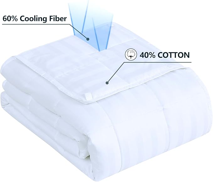Weighted Blanket Kids (40"x60" 7lbs),Ultra Soft and Cozy Cooling Weighted Blanket Kids,Heavy Blanket with Machine Washable Soft Blanket, Ivory