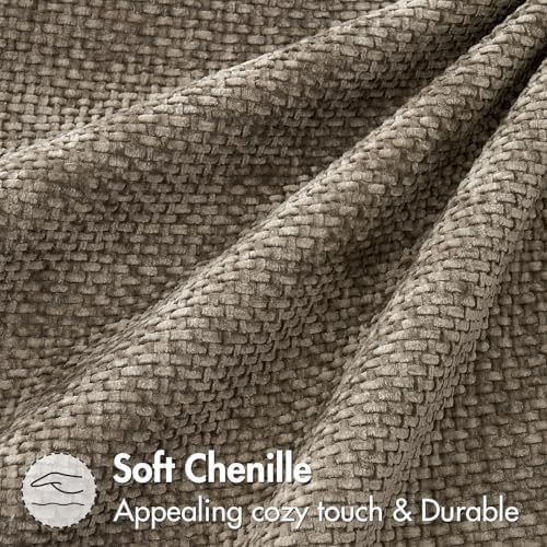 MIULEE Decorative Couch Throw Pillow Covers 20x20 Inch Neutral Khaki 2 Pack - Image 6