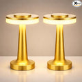 VIHOSE Cordless Table Lamps LED Portable Rechargeable Table Lamp with Touch Sensor 3 Color Dimming up to 15 Hours Battery Desk Light for Restaurant Nursery Living Room(Gold,36 Pcs)