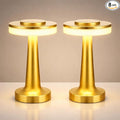 VIHOSE Cordless Table Lamps LED Portable Rechargeable Table Lamp with Touch Sensor 3 Color Dimming up to 15 Hours Battery Desk Light for Restaurant Nursery Living Room(Gold,8 Pcs)