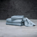 LUXOME Luxury Sheet Set | 100% Rayon (Viscose) from Bamboo | California King - Surf | Deep Pockets | 4-Piece Set (Fitted, Flat, 2 Pillowcases)