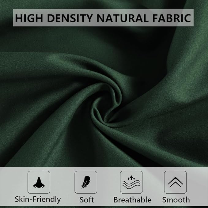 ELNIDO QUEEN Body Pillow with Pillowcase - Soft Long Bed Pillow for Adults - Breathable Full Body Pillow Insert for Sleeping, 20x54inches - Dark Green