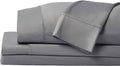 SHEEX - Original Performance Sheets Set (Queen) Graphite - Cooling Sheets - Moisture Wicking - 1 Flat Cooling Sheet, 1 Fitted Cooling Sheet, 2 Pillow Covers - Wrinkle Free - Sleep Aid