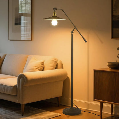 Bright Smart Floor Lamp with Remote Control and Bluetooth Dimming,Living Room Couch Corner Bedroom Office Library Study Reading Standing Lights, Adjustable Black Rustic Vintage Industrial Home Decor