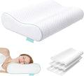 Cervical Neck Pillow, Side Sleeper Pillow for Neck Pain Relief, Adjustable Contour Pillow for Sleeping, Ergonomic Memory Foam Pillow, Orthopedic Cooling Pillow Back Stomach Sleeping, Queen Soft