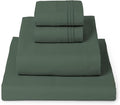 Mellanni Twin Sheet Set - 4-Piece Iconic Collection Bedding, (Including 2 Pillowcases), 16-Inch Deep Pocket, Easy Care, Extra Soft, Cooling Sheets, Brushed Microfiber - Emerald Green