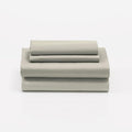 Cuddledown Dreamstead 100% Cotton Bed Sheets Set | 300 Thread Count | Luxurious Sateen Weave | Pure Combed Cotton | Soft | Wrinkle Resistant | 4 Piece Set | Stone | King | 78” x 80”