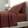 Cariloha Aloha Soft 4-Piece Sheet Set | Maroon Sunset | Queen | Made from 100% Viscose derived from Bamboo | Introductory Sheet Line