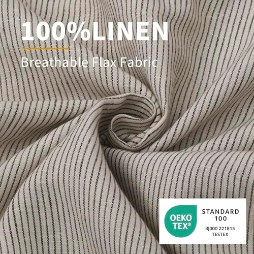 CHUFFED Linen Pillow Cases 2 Pack 100% Linen Pillowcases, Breathable and - Image 3