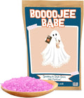 Boojee Babe Bath Soak - Pink Rose Sea Salt Luxury Bath Gift Funny Halloween Gag Gift for Women Cute Ghost Spooky Self-Care Treat