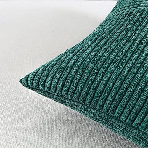 Fancy Homi 2 Packs Teal Samll Decorative Throw Pillow Covers 12x12 Inch - Image 5