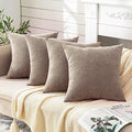 GAWAMAY Decorative Square Throw Pillow Covers 18"x18" Inch Set of 4, Super Soft by GAWAMAY