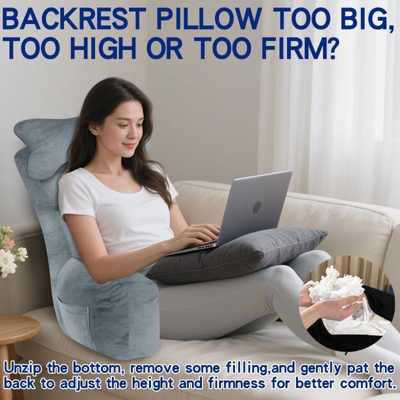 YDCEULARDOH Reading Pillow for Bed Adult – Large Bed Pillow - Image 5